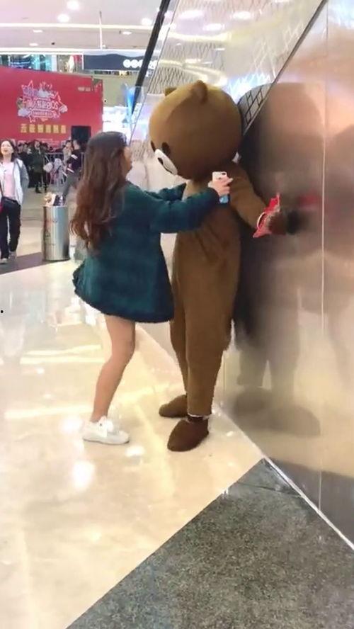 网红熊被美女踢蛋裆,网络热议背后真相揭秘